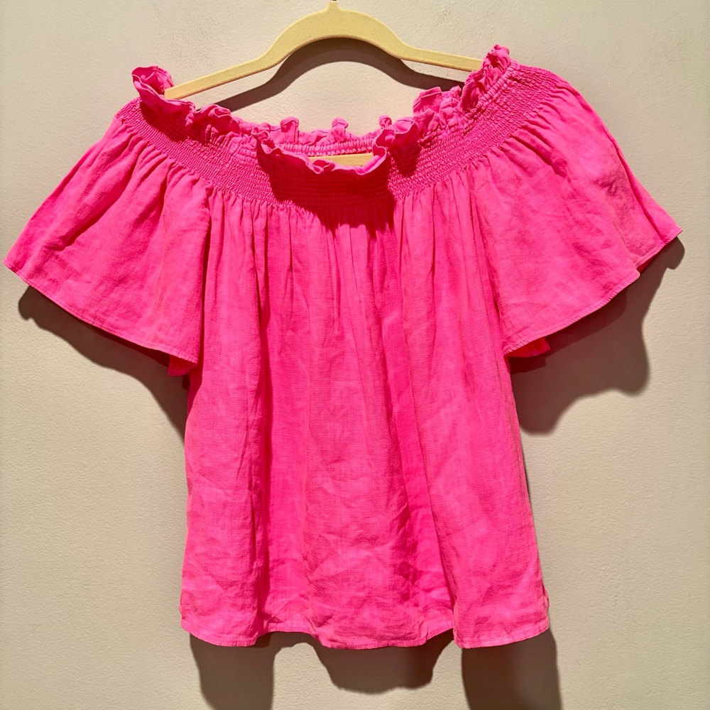 Lilly‎ Pulitzer linen top - Picture 2 of 5